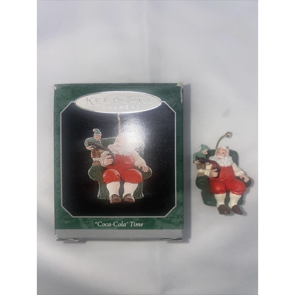 Vintage Hallmark Keepsake - "Coca-Cola" Time - Miniature ornament - 1998